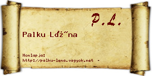 Palku Léna névjegykártya